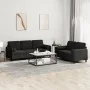 Juego de sofás con cojines 2 piezas terciopelo negro de , Sofás - Ref: Foro24-3202039, Precio: 509,06 €, Descuento: %