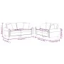Juego de sofás con cojines 2 piezas cuero sintético color crema de , Sofás - Ref: Foro24-3202161, Precio: 454,60 €, Descuento: %