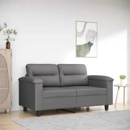 Sofá de 2 plazas de tela de microfibra gris oscuro 120 cm de , Sofás - Ref: Foro24-359557, Precio: 242,53 €, Descuento: %