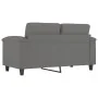 Sofá de 2 plazas de tela de microfibra gris oscuro 120 cm de , Sofás - Ref: Foro24-359557, Precio: 242,53 €, Descuento: %