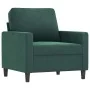 Sillón de terciopelo verde oscuro 60 cm de , Sofás - Ref: Foro24-359181, Precio: 165,53 €, Descuento: %