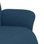 Sillón reclinable con reposapiés tela azul de , Sillones - Ref: Foro24-356528, Precio: 240,37 €, Descuento: %