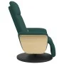 Sillón reclinable de masaje con reposapiés tela verde oscuro de , Sillones - Ref: Foro24-356537, Precio: 259,81 €, Descuento: %