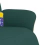 Sillón reclinable de masaje con reposapiés tela verde oscuro de , Sillones - Ref: Foro24-356537, Precio: 259,81 €, Descuento: %