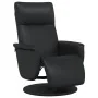 Sillón reclinable con reposapiés cuero sintético negro de , Sillones - Ref: Foro24-356549, Precio: 208,87 €, Descuento: %