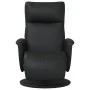 Sillón reclinable con reposapiés cuero sintético negro de , Sillones - Ref: Foro24-356549, Precio: 208,87 €, Descuento: %