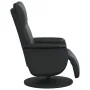 Sillón reclinable con reposapiés cuero sintético negro de , Sillones - Ref: Foro24-356549, Precio: 208,87 €, Descuento: %