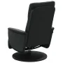 Sillón reclinable con reposapiés cuero sintético negro de , Sillones - Ref: Foro24-356549, Precio: 208,87 €, Descuento: %