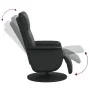 Sillón reclinable con reposapiés cuero sintético negro de , Sillones - Ref: Foro24-356549, Precio: 208,87 €, Descuento: %