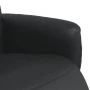 Sillón reclinable con reposapiés cuero sintético negro de , Sillones - Ref: Foro24-356549, Precio: 208,87 €, Descuento: %