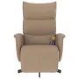 Sillón reclinable masaje reposapiés cuero sintético capuchino de , Sillones - Ref: Foro24-356596, Precio: 236,29 €, Descuento: %
