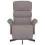 Sillón reclinable con reposapiés tela gris taupe de , Sillones - Ref: Foro24-356606, Precio: 235,79 €, Descuento: %