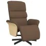 Sillón reclinable con reposapiés tela marrón de , Sillones - Ref: Foro24-356604, Precio: 235,79 €, Descuento: %