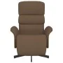 Sillón reclinable con reposapiés tela marrón de , Sillones - Ref: Foro24-356604, Precio: 235,79 €, Descuento: %