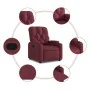 Sillón reclinable de tela rojo tinto de , Sillones - Ref: Foro24-372482, Precio: 195,19 €, Descuento: %