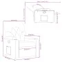 Sillón reclinable de tela rojo tinto de , Sillones - Ref: Foro24-372482, Precio: 195,19 €, Descuento: %