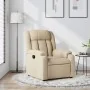 Sillón reclinable de tela crema by , Armchairs - Ref: Foro24-373583, Price: 226,03 €, Discount: %