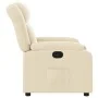 Sillón reclinable de tela crema by , Armchairs - Ref: Foro24-373583, Price: 226,03 €, Discount: %