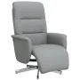 Sillón reclinable con reposapiés tela gris claro de , Sillones - Ref: Foro24-356561, Precio: 206,14 €, Descuento: %