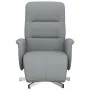 Sillón reclinable con reposapiés tela gris claro de , Sillones - Ref: Foro24-356561, Precio: 206,14 €, Descuento: %