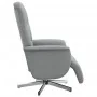 Sillón reclinable con reposapiés tela gris claro de , Sillones - Ref: Foro24-356561, Precio: 206,14 €, Descuento: %