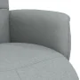 Sillón reclinable con reposapiés tela gris claro de , Sillones - Ref: Foro24-356561, Precio: 206,14 €, Descuento: %