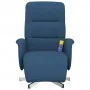 Sillón reclinable de masaje con reposapiés tela azul de , Sillones - Ref: Foro24-356580, Precio: 225,51 €, Descuento: %