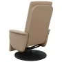 Sillón reclinable masaje reposapiés cuero sintético capuchino de , Sillones - Ref: Foro24-356516, Precio: 232,77 €, Descuento: %