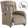 Sillón reclinable eléctrico de cuero sintético color capuchino de , Sillones - Ref: Foro24-3205256, Precio: 277,88 €, Descuen...