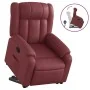 Sillón reclinable elevable cuero artificial rojo tinto de , Sillones - Ref: Foro24-3205268, Precio: 331,31 €, Descuento: %