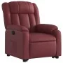 Sillón reclinable elevable cuero artificial rojo tinto de , Sillones - Ref: Foro24-3205268, Precio: 331,31 €, Descuento: %