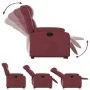 Sillón reclinable elevable cuero artificial rojo tinto de , Sillones - Ref: Foro24-3205268, Precio: 331,31 €, Descuento: %