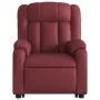 Sillón reclinable elevable cuero artificial rojo tinto de , Sillones - Ref: Foro24-3205268, Precio: 331,31 €, Descuento: %