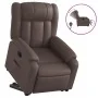 Sillón reclinable elevable eléctrico de cuero sintético marrón de , Sillones - Ref: Foro24-3205280, Precio: 354,17 €, Descuen...