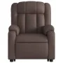 Sillón reclinable elevable eléctrico de cuero sintético marrón de , Sillones - Ref: Foro24-3205280, Precio: 354,17 €, Descuen...