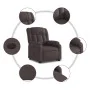 Sillón eléctrico reclinable elevable de tela marrón oscuro de , Sillones - Ref: Foro24-3205345, Precio: 357,99 €, Descuento: %