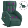 Sillón masaje eléctrico reclinable elevable tela verde oscuro de , Sillones - Ref: Foro24-3205358, Precio: 383,76 €, Descuent...
