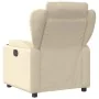 Sillón reclinable de masaje eléctrico tela color crema de , Sillones - Ref: Foro24-3204479, Precio: 312,82 €, Descuento: %