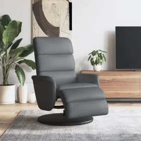 Sillón reclinable con reposapiés cuero sintético gris von , Sessel - Ref: Foro24-356720, Preis: 239,14 €, Rabatt: %