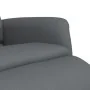 Sillón reclinable con reposapiés cuero sintético gris de , Sillones - Ref: Foro24-356720, Precio: 239,14 €, Descuento: %