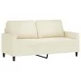 Sofá de 2 plazas terciopelo color crema 140 cm de , Sofás - Ref: Foro24-359207, Precio: 245,86 €, Descuento: %