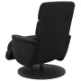 Sillón reclinable con reposapiés cuero sintético negro de , Sillones - Ref: Foro24-356717, Precio: 239,14 €, Descuento: %
