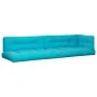 Cojines para asiento de palets 5 piezas tela turquesa de , Cojines para sillas y sofás - Ref: Foro24-3217143, Precio: 150,71 ...