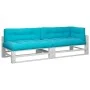Cojines para asiento de palets 5 piezas tela turquesa de , Cojines para sillas y sofás - Ref: Foro24-3217143, Precio: 150,71 ...