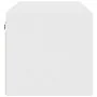 Mueble de pared con puertas de vidrio blanco 102x37x35 cm de , Taquillas y armarios de almacenamiento - Ref: Foro24-836511, P...