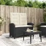 Sillón reclinable de jardín con cojines ratán sintético negro von , Gartenbänke - Ref: Foro24-368215, Preis: 173,01 €, Rabatt: %