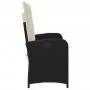 Sillón reclinable de jardín con cojines ratán sintético negro von , Gartenbänke - Ref: Foro24-368215, Preis: 173,01 €, Rabatt: %