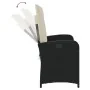 Sillón reclinable de jardín con cojines ratán sintético negro von , Gartenbänke - Ref: Foro24-368215, Preis: 173,01 €, Rabatt: %