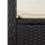 Sillón reclinable de jardín con cojines ratán sintético negro von , Gartenbänke - Ref: Foro24-368215, Preis: 173,01 €, Rabatt: %