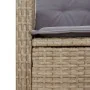 Sillón reclinable de jardín con cojines ratán sintético beige de , Bancos de jardín - Ref: Foro24-368220, Precio: 177,41 €, D...